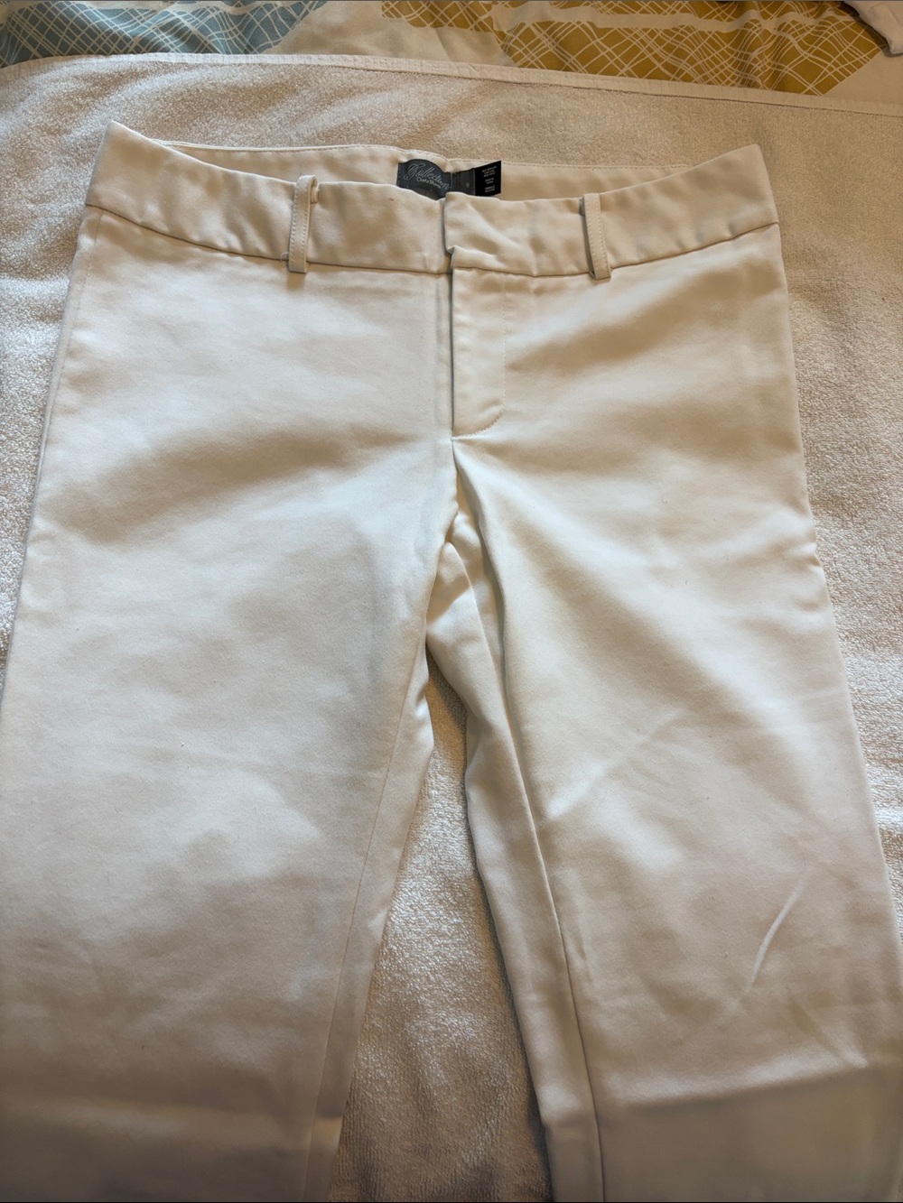 Costa Blanca Ivory Straight-Leg Dress Pants